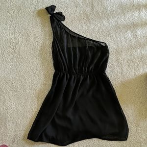 Little black one shoulder dress